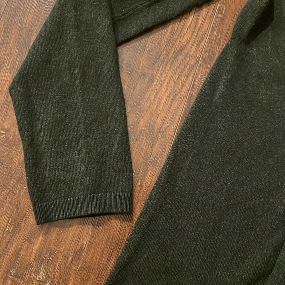 Zara Knit Green Cardigan Sweater Large - Picture 4 of 8